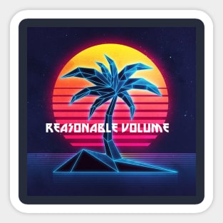 Reasonable Volume Palm Logo Sticker